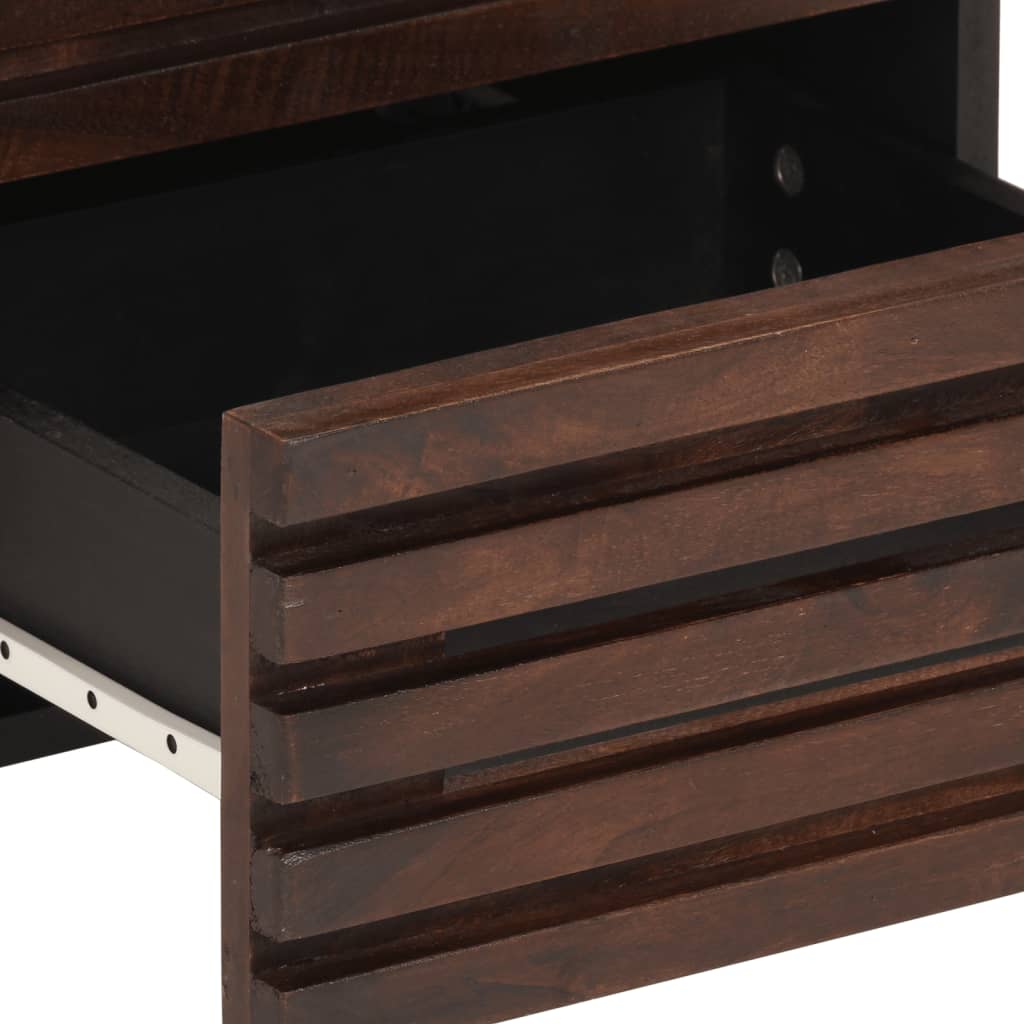 Nattbord 2 stk 40x34x46 cm heltre mango