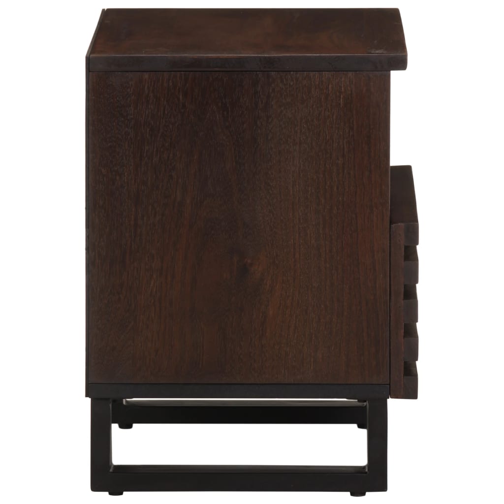 Nattbord 2 stk 40x34x46 cm heltre mango