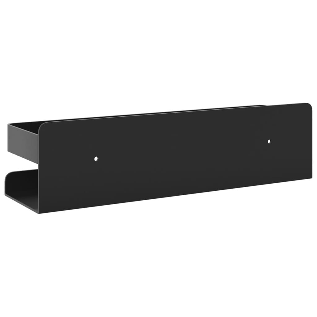 Dusjhylle matt svart 23x6,5x6 cm børstet 304 rustfritt stål