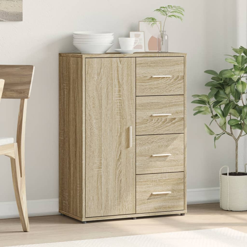 Skjenk sonoma eik 60x31x84 cm konstruert tre