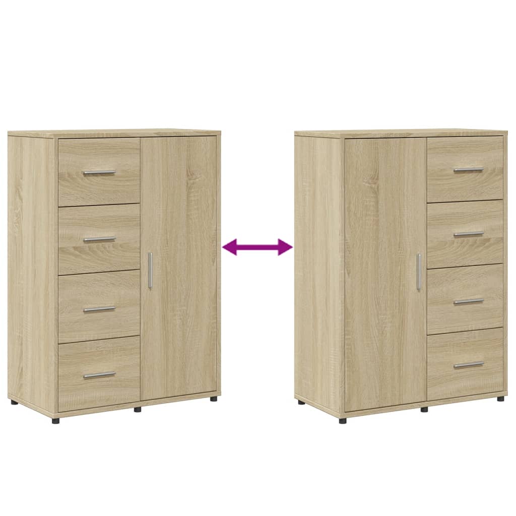 Skjenk sonoma eik 60x31x84 cm konstruert tre