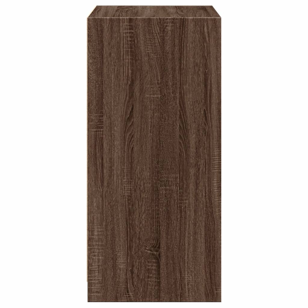 Garderobe brun eik 48x41x102 cm konstruert tre