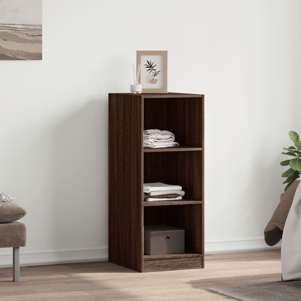 Garderobe brun eik 48x41x102 cm konstruert tre