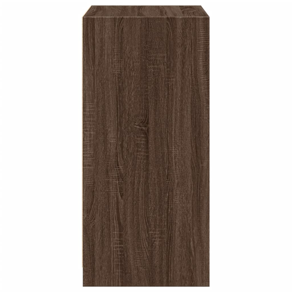 Garderobe brun eik 48x41x102 cm konstruert tre