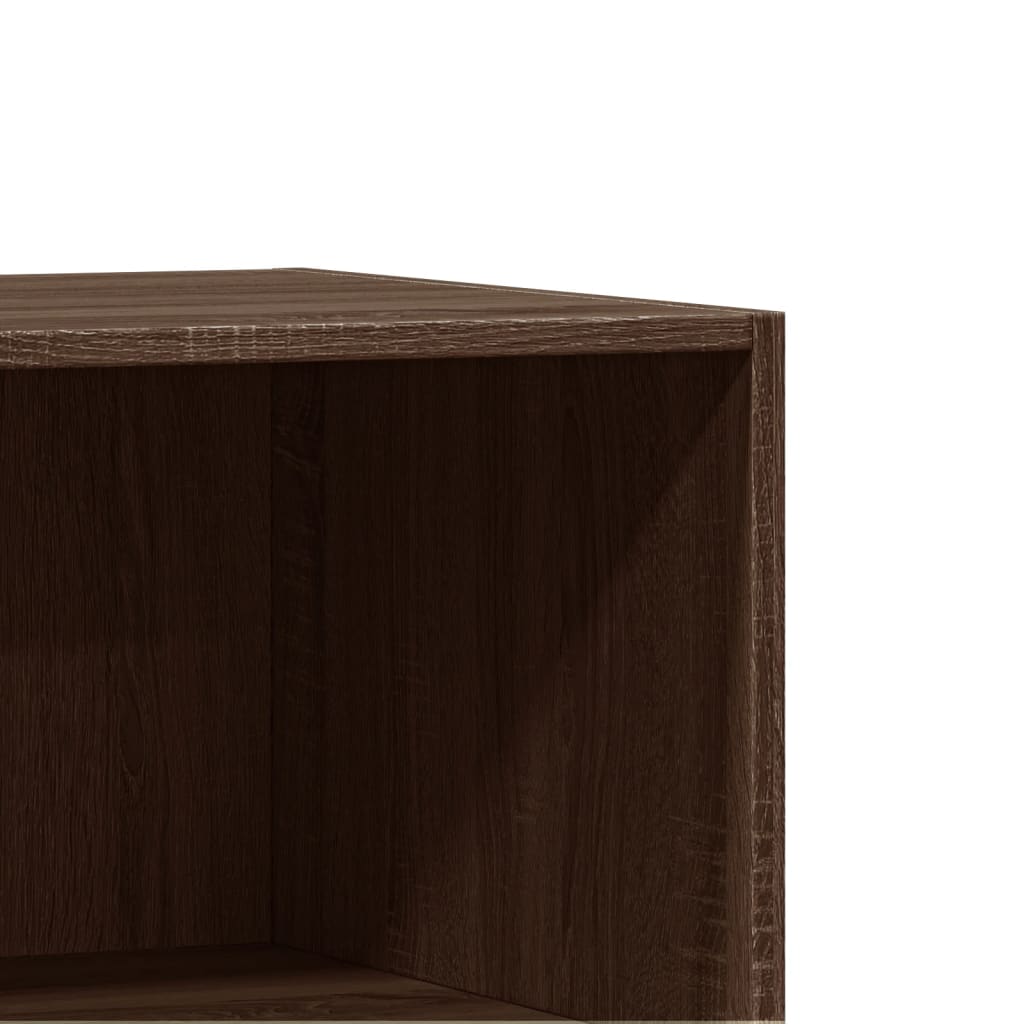 Garderobe brun eik 48x41x102 cm konstruert tre