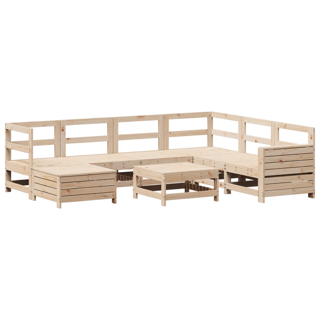 Hagesofasett 8 deler heltre furu