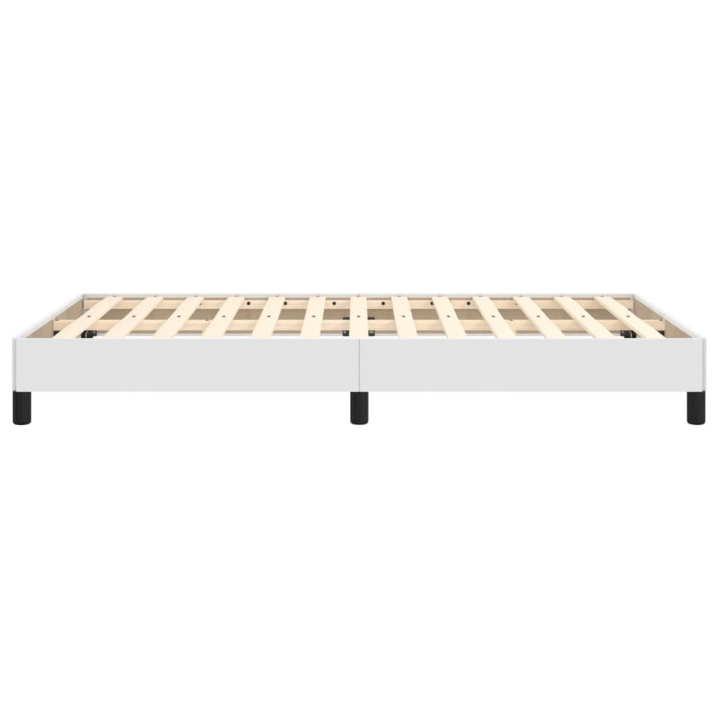 Sengeramme hvit 120x190 cm kunstlær