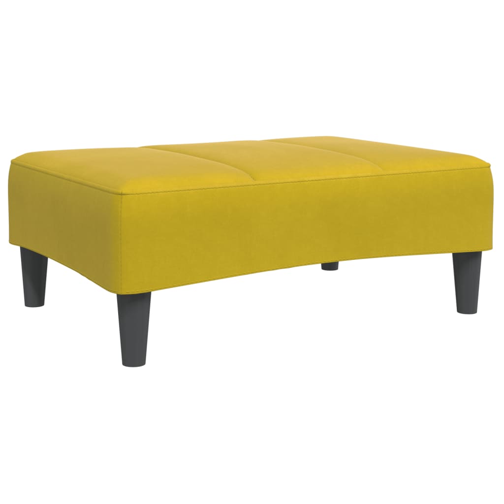 Fotskammel svart 77x55x31 cm fløyel