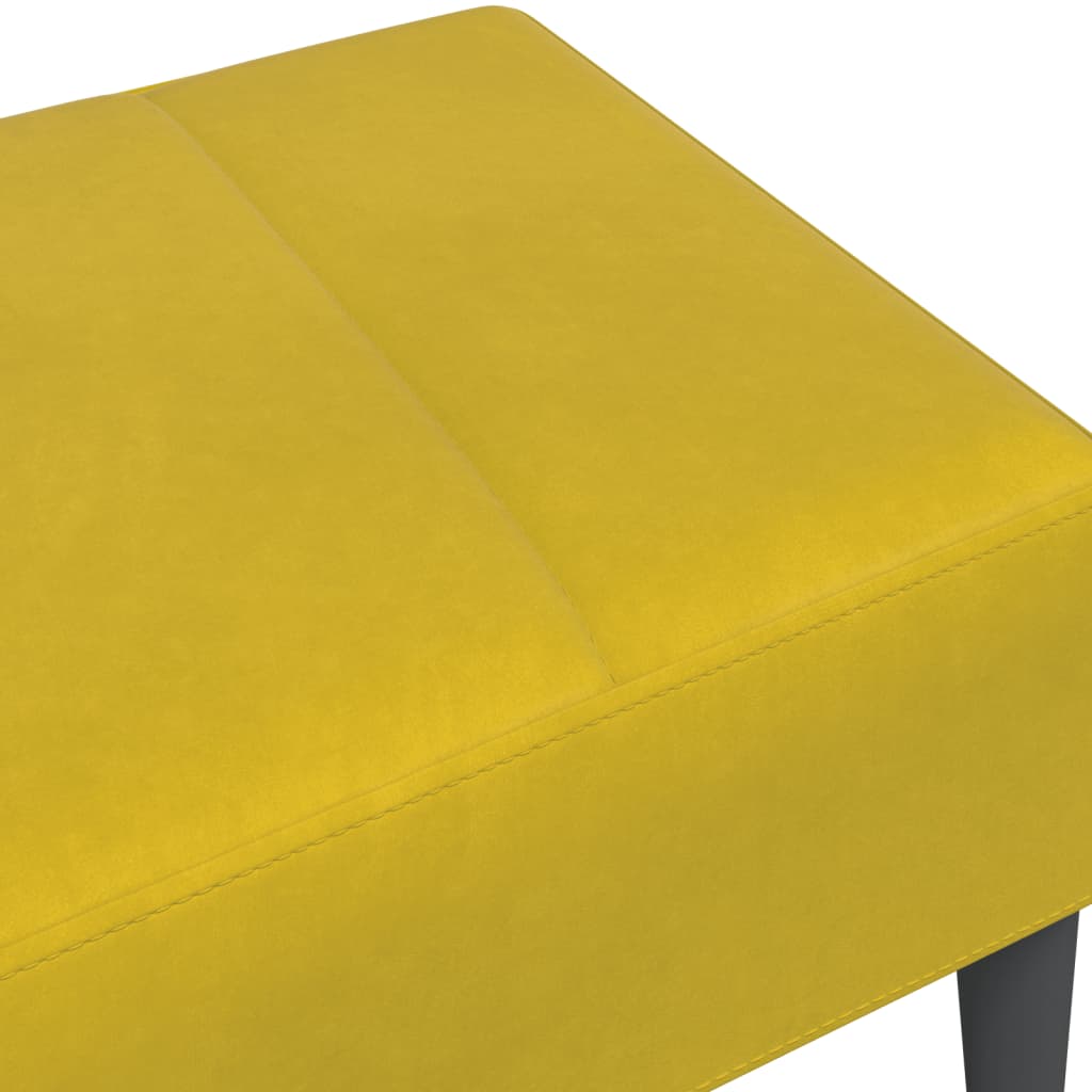 Fotskammel svart 77x55x31 cm fløyel