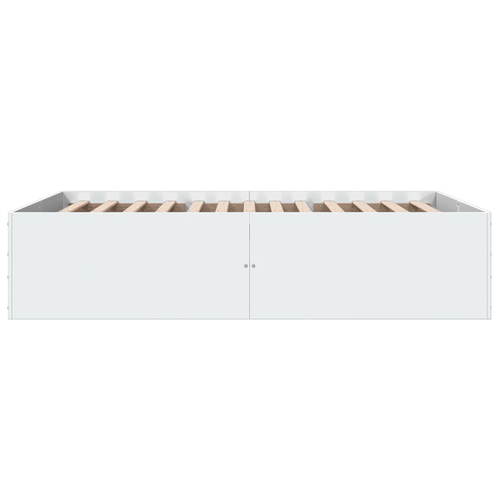 Sengeramme hvit 135x190 cm konstruert tre
