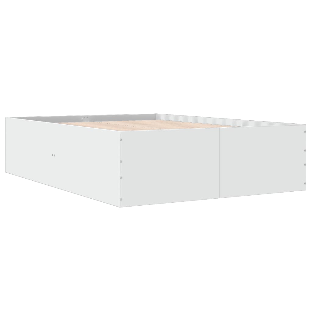 Sengeramme hvit 120x190 cm konstruert tre