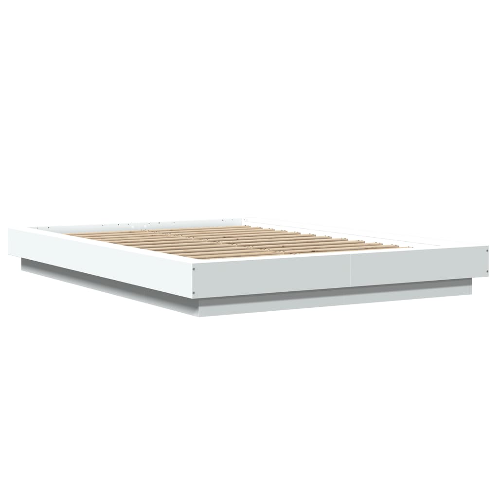 Sengeramme hvit 120x190 cm konstruert tre