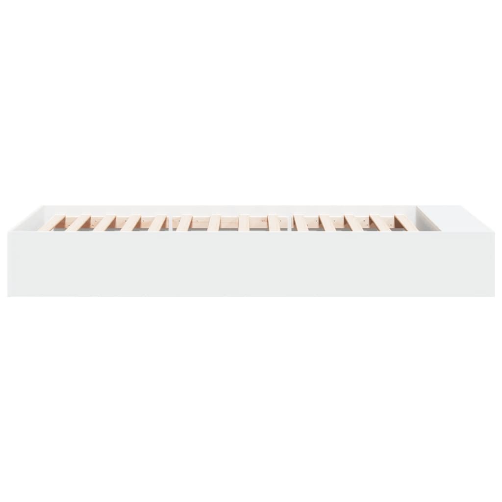 Sengeramme hvit 100x200 cm konstruert tre