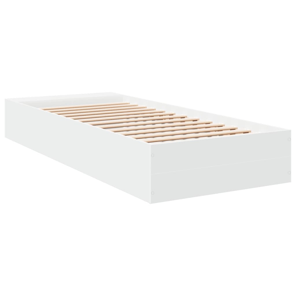 Sengeramme hvit 100x200 cm konstruert tre