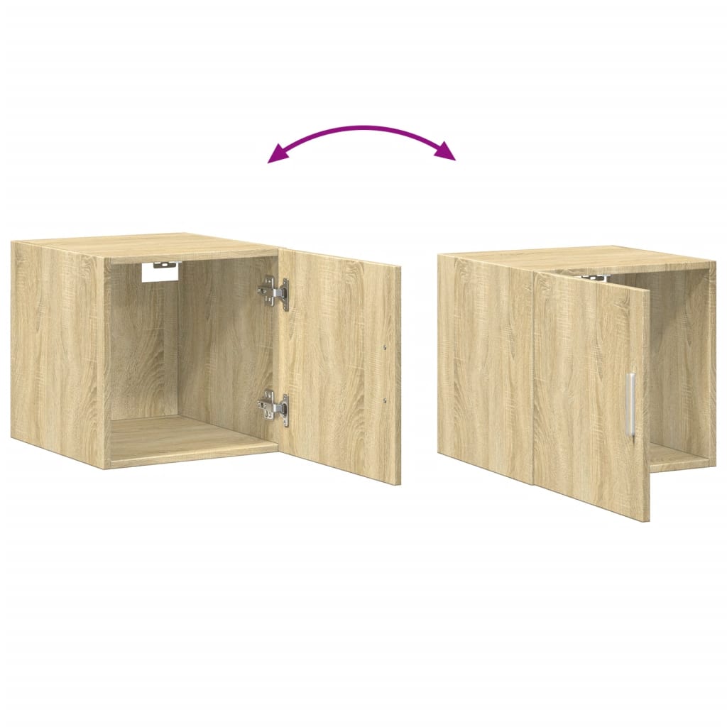 Veggskap sonoma eik 40x42,5x40 cm konstruert tre
