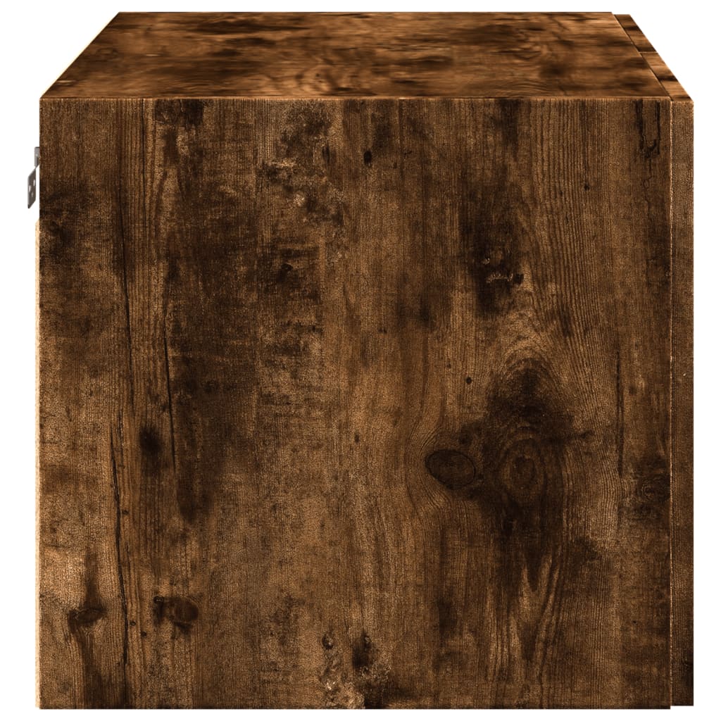 Veggskap røkt eik 80x42,5x40 cm konstruert tre