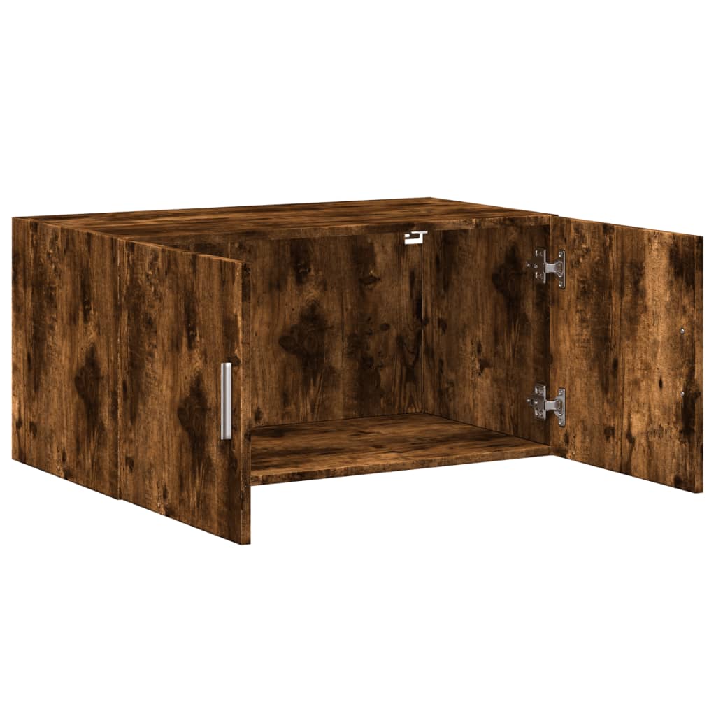 Veggskap røkt eik 80x42,5x40 cm konstruert tre