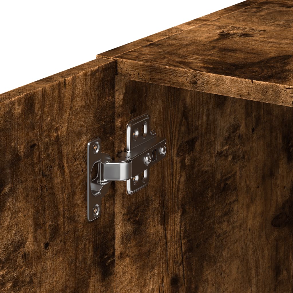 Veggskap røkt eik 80x42,5x40 cm konstruert tre