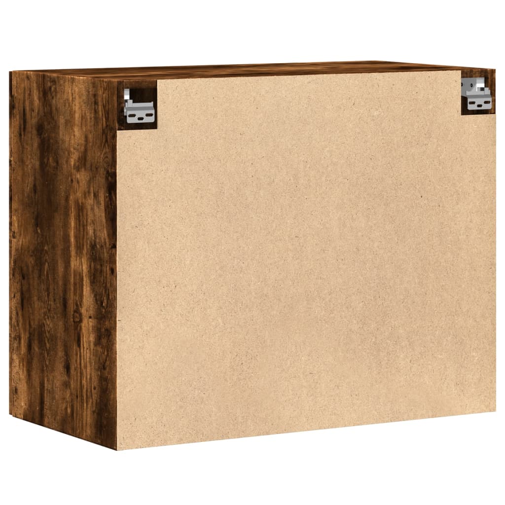 Veggskap røkt eik 80x42,5x64 cm konstruert tre
