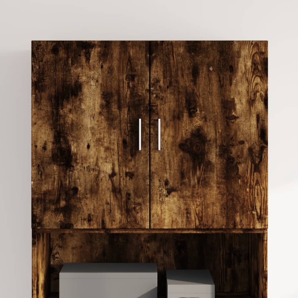 Veggskap røkt eik 80x42,5x64 cm konstruert tre