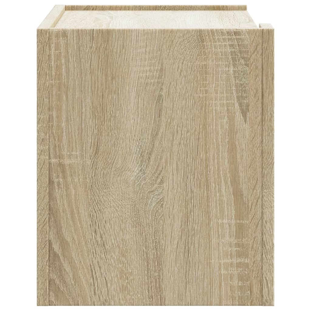 Veggmontert nattbord sonoma eik 45x30x35 cm