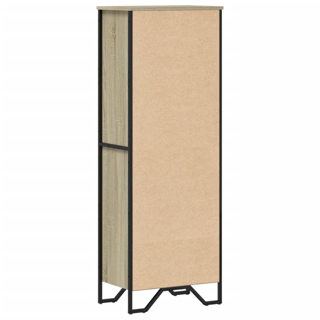 Bokhylle sonoma eik 50x31x137,5 cm konstruert tre