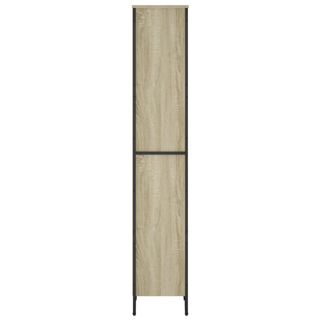 Bokhylle sonoma eik 50x31x169 cm konstruert tre