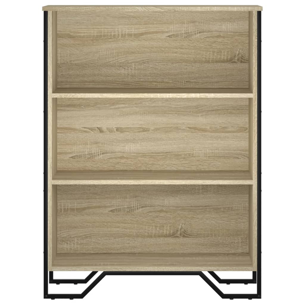 Bokhylle sonoma eik 80x31x106 cm konstruert tre