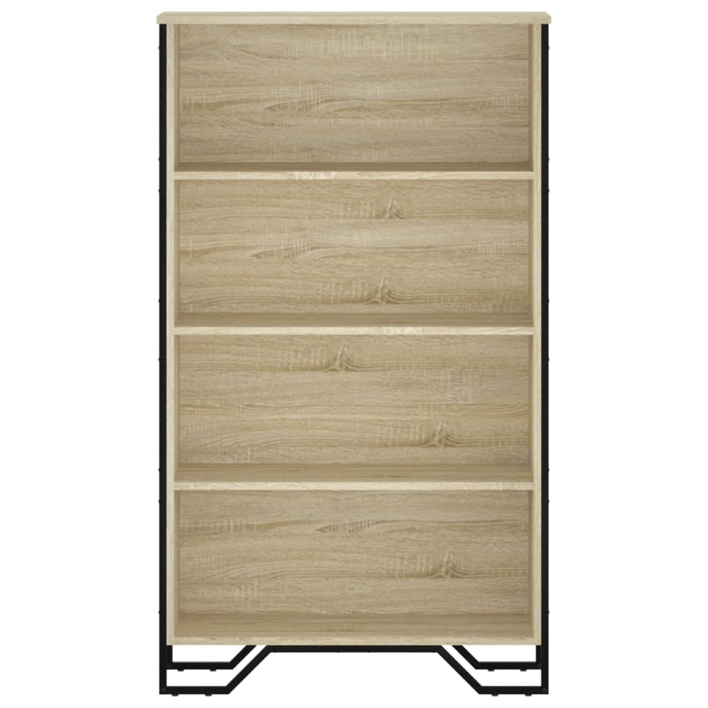 Bokhylle sonoma eik 80x31x137,5 cm konstruert tre