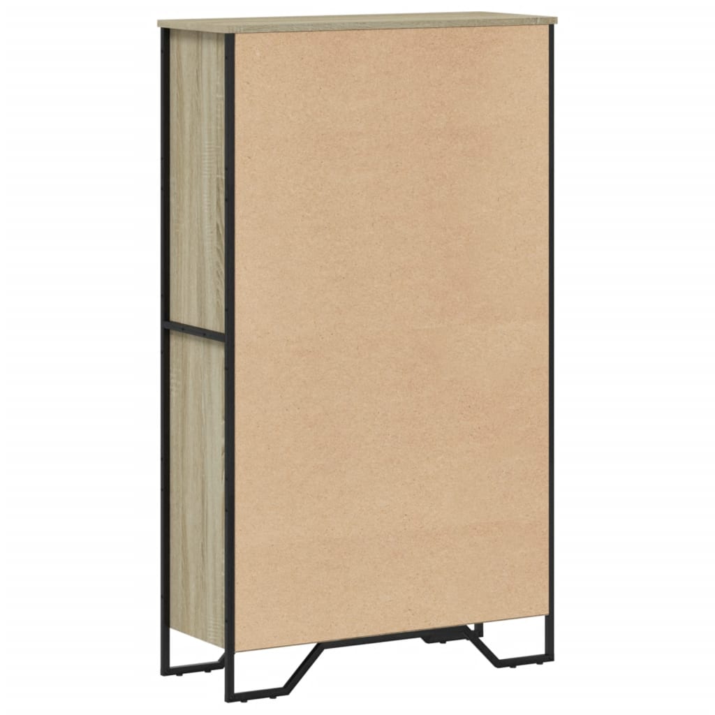 Bokhylle sonoma eik 80x31x137,5 cm konstruert tre