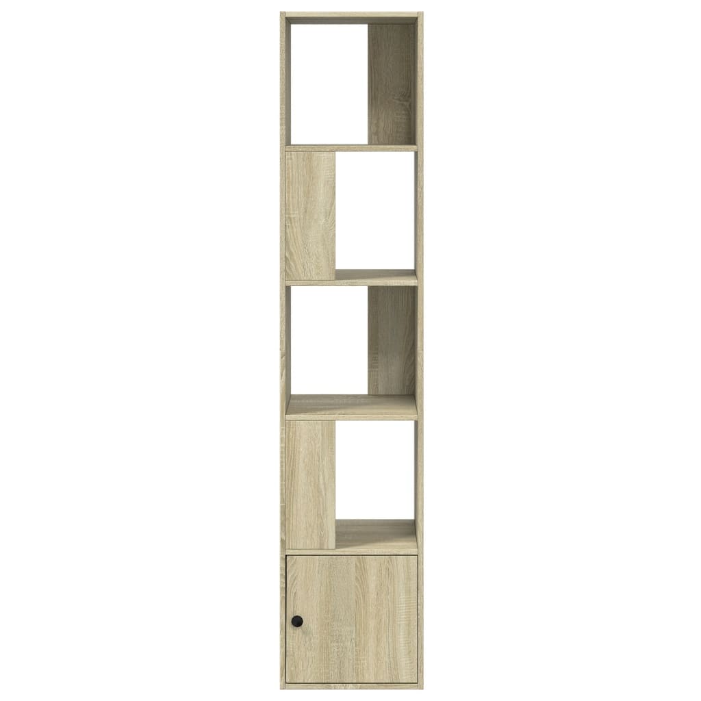 Bokhylle sonoma eik 40x36x189 cm konstruert tre