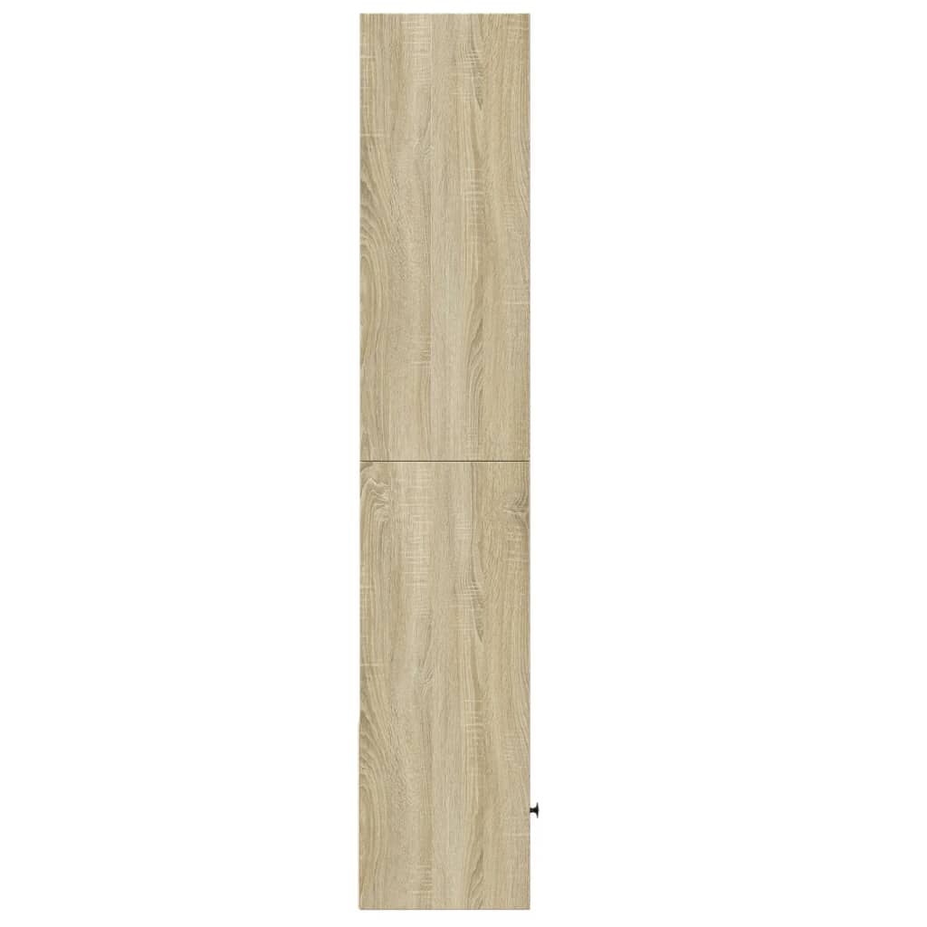 Bokhylle sonoma eik 40x36x189 cm konstruert tre