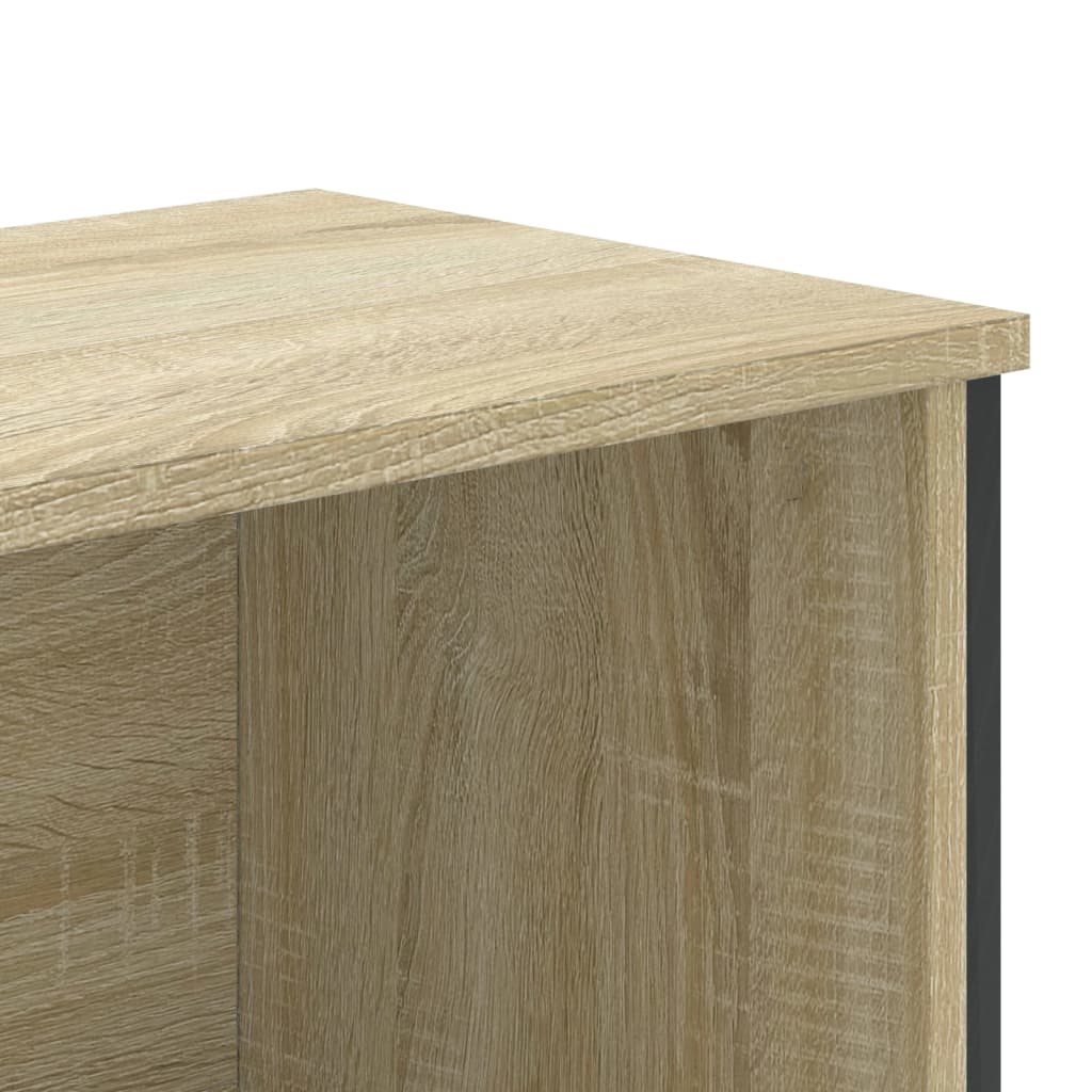 Bokhylle sonoma eik 80x31x169 cm sponplate