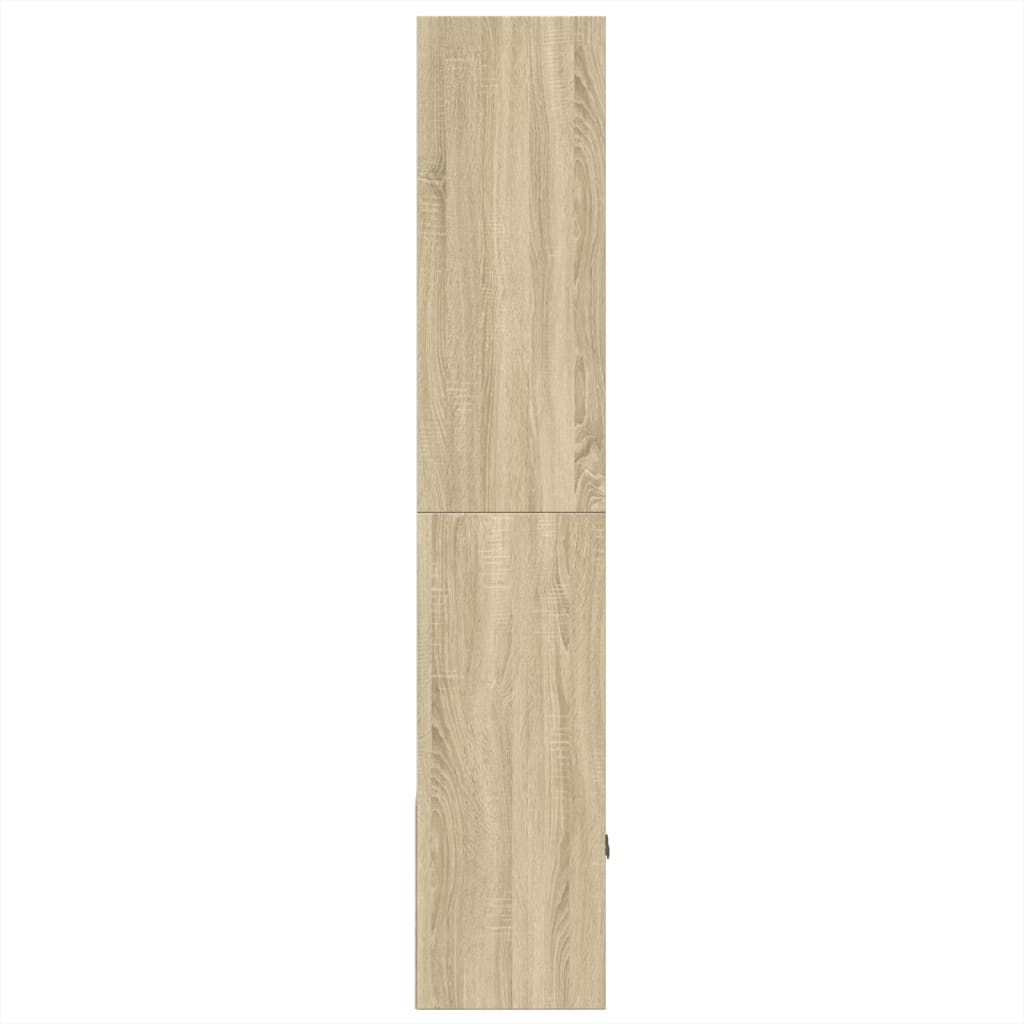 Bokhylle sonoma eik 70x36x189 cm konstruert tre