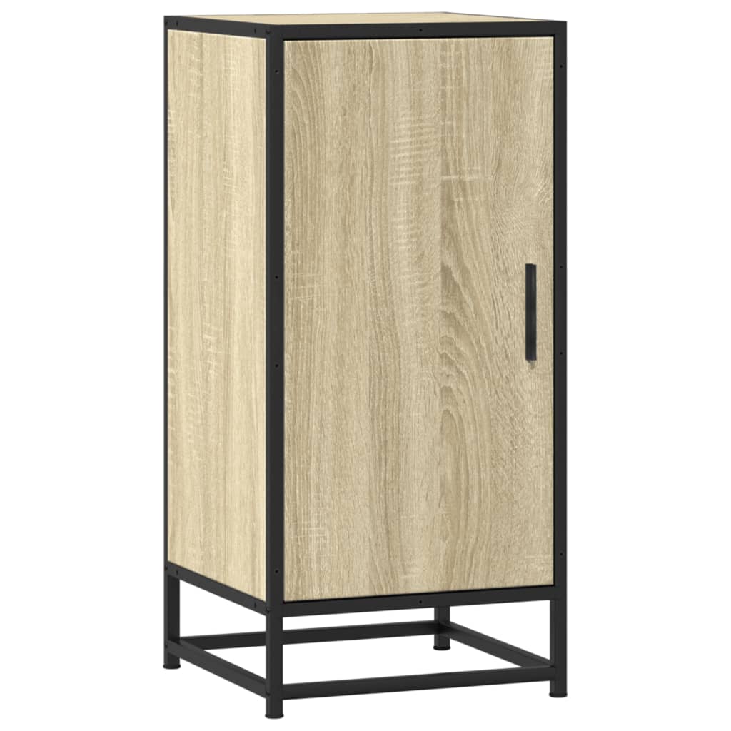Skjenk sonoma eik 35,5x35x76 cm konstruert tre og metall