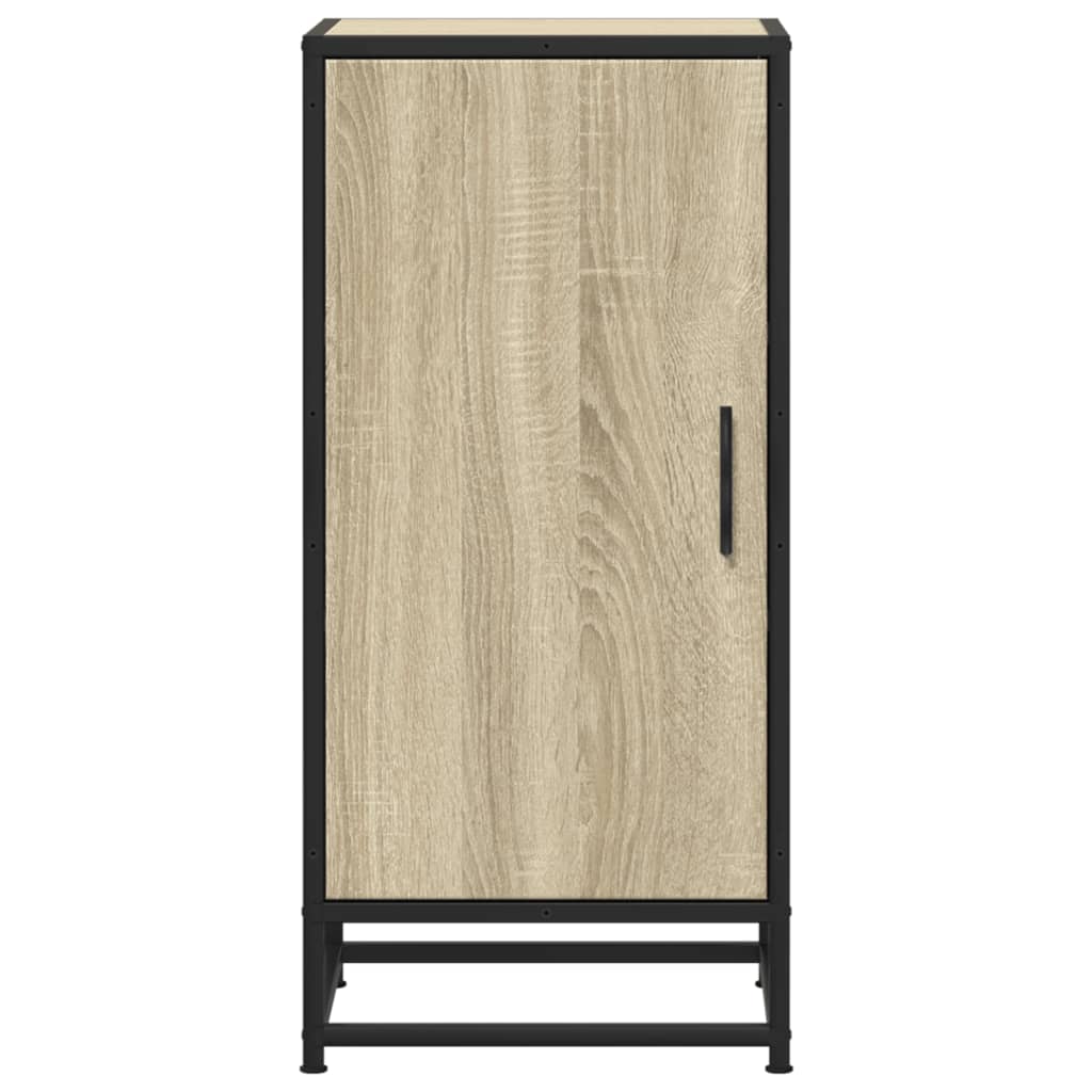 Skjenk sonoma eik 35,5x35x76 cm konstruert tre og metall