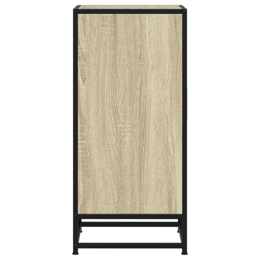 Skjenk sonoma eik 35,5x35x76 cm konstruert tre og metall
