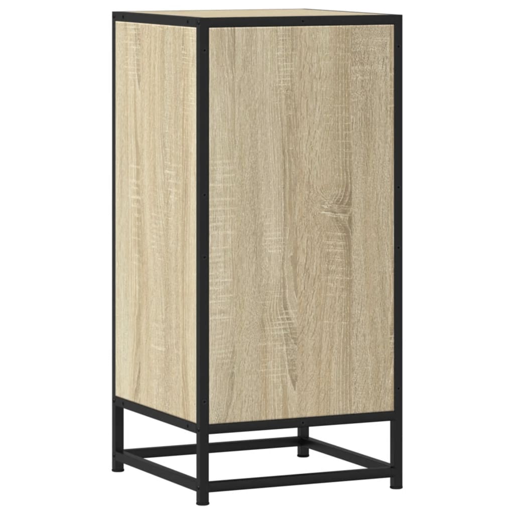 Skjenk sonoma eik 35,5x35x76 cm konstruert tre og metall