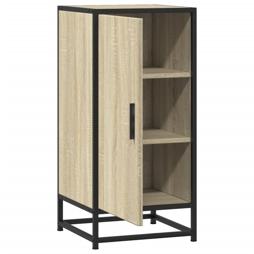Skjenk sonoma eik 35,5x35x76 cm konstruert tre og metall