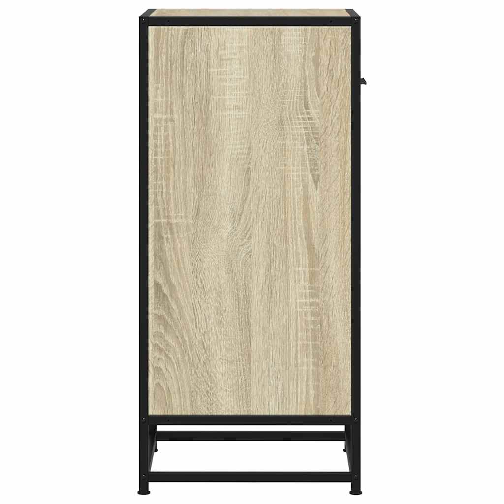 Skjenk sonoma eik 35,5x35x76 cm konstruert tre og metall