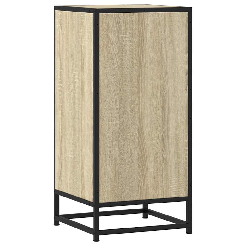Skjenk sonoma eik 35,5x35x76 cm konstruert tre og metall