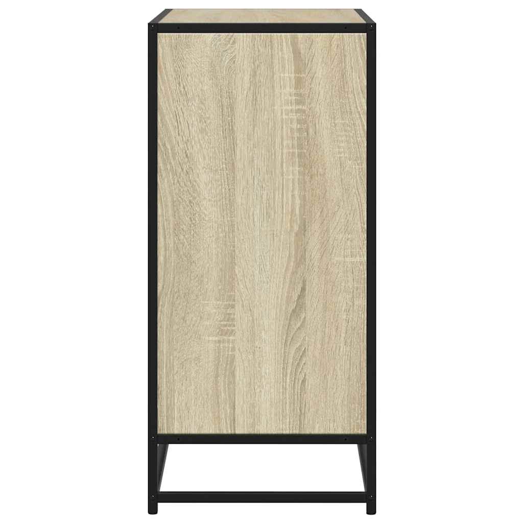 Skjenk sonoma eik 68x35x76 cm konstruert tre og metall