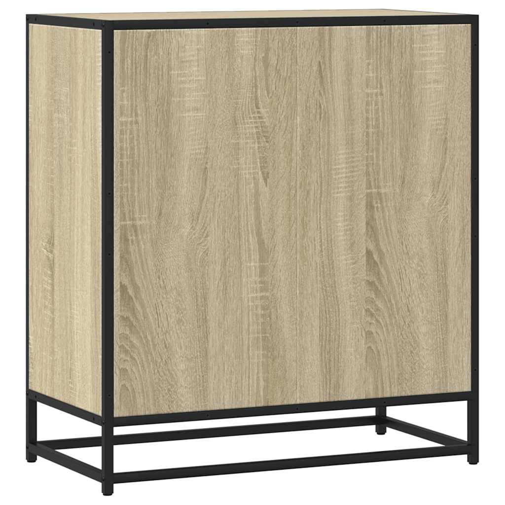 Skjenk sonoma eik 68x35x76 cm konstruert tre og metall