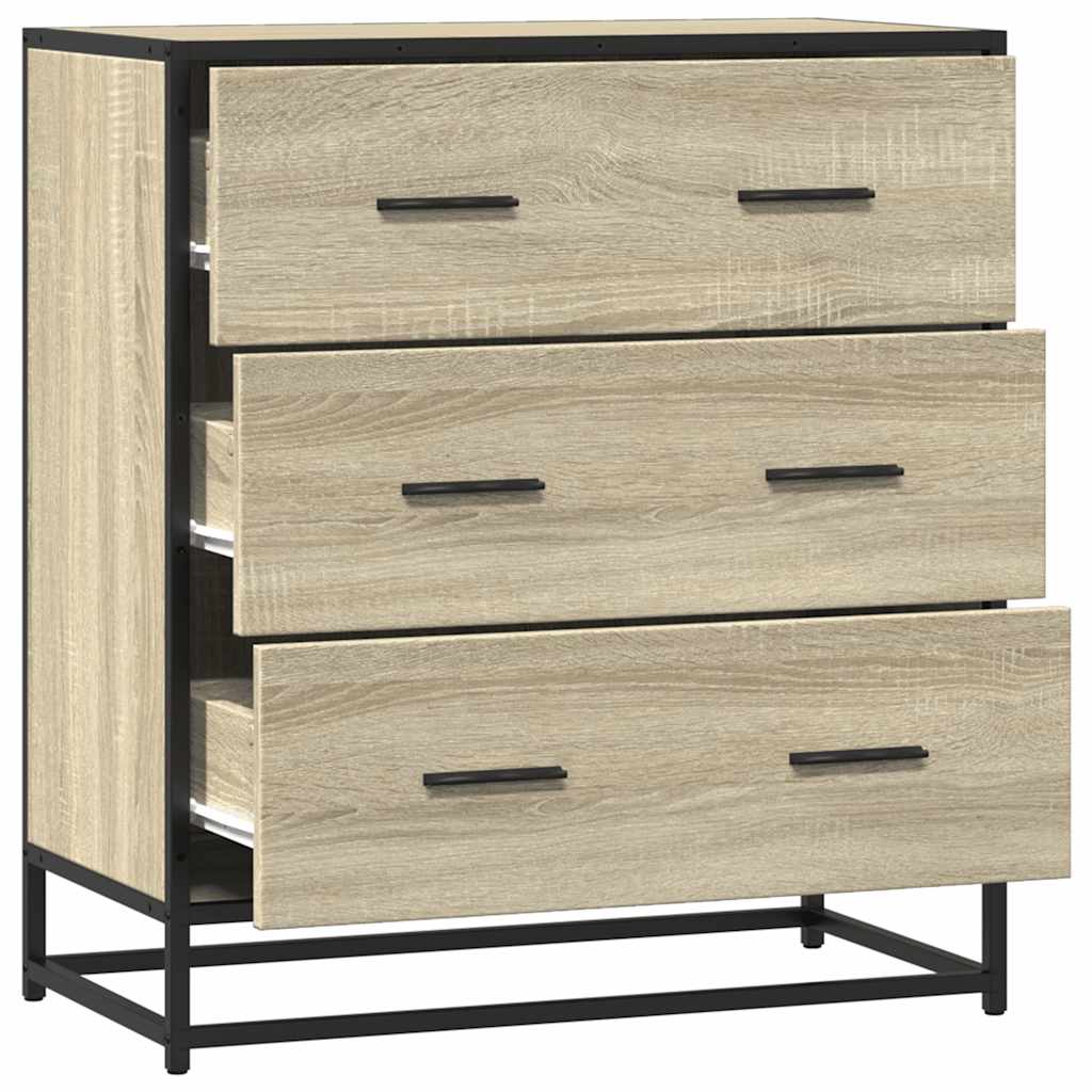 Skjenk sonoma eik 68x35x76 cm konstruert tre og metall