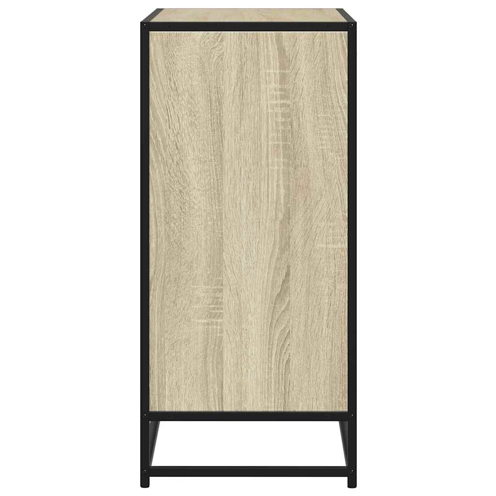 Skjenk sonoma eik 68x35x76 cm konstruert tre og metall