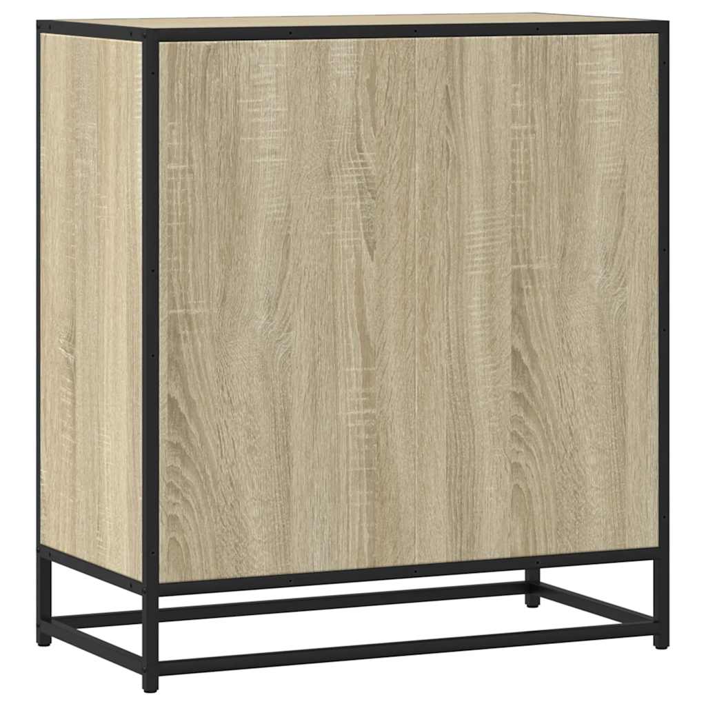 Skjenk sonoma eik 68x35x76 cm konstruert tre og metall