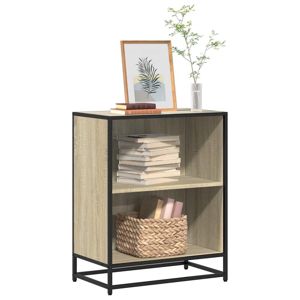 Bokhylle sonoma eik 60x35x76 cm konstruert tre