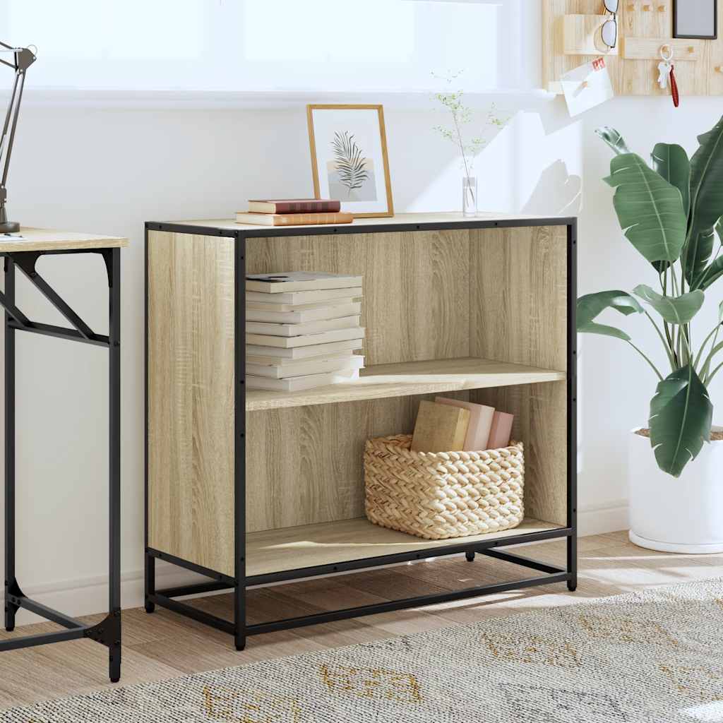 Bokhylle sonoma eik 80x35x76 cm konstruert tre