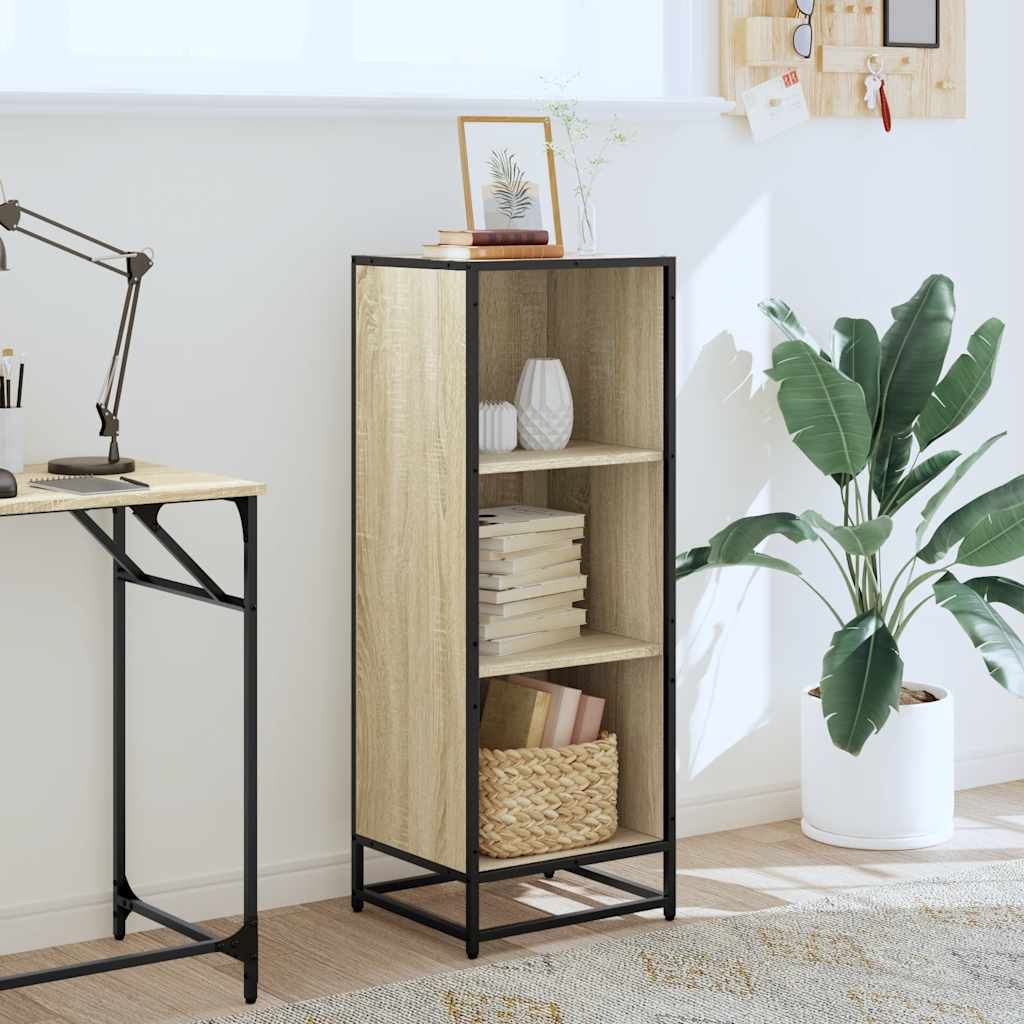 Bokhylle sonoma eik 40x35x107,5 cm konstruert tre