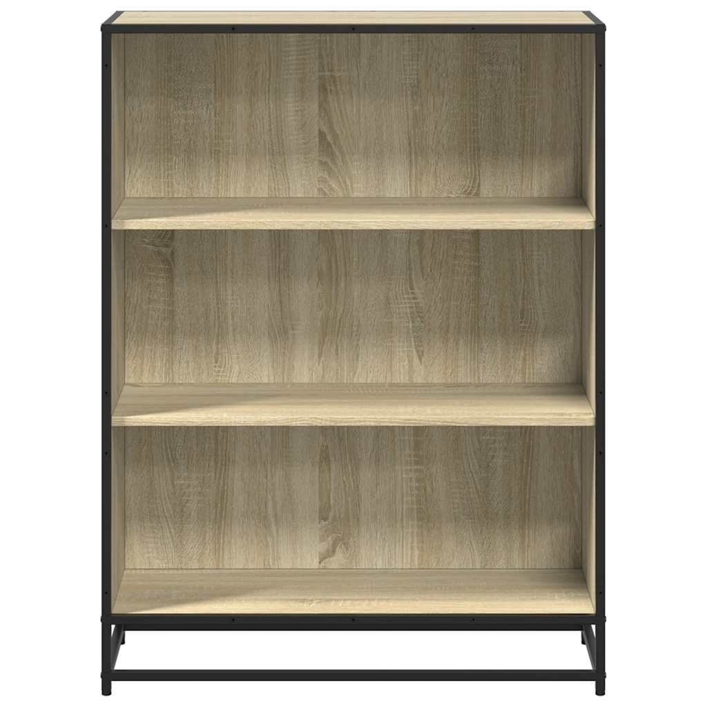 Bokhylle sonoma eik 80,5x35x107,5 cm konstruert tre